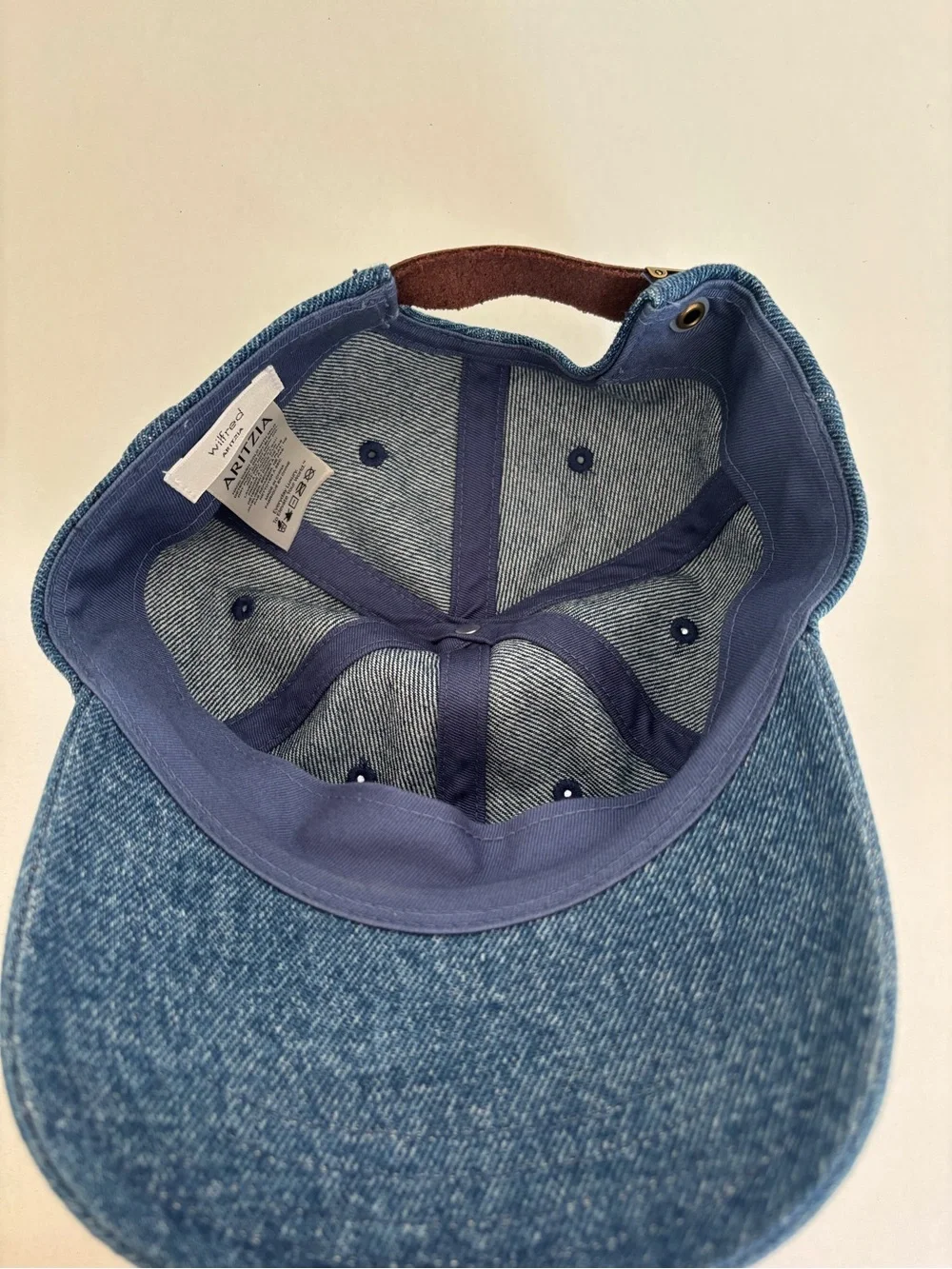 Aritzia Wilfred Vesper Denim Baseball Hat Cap